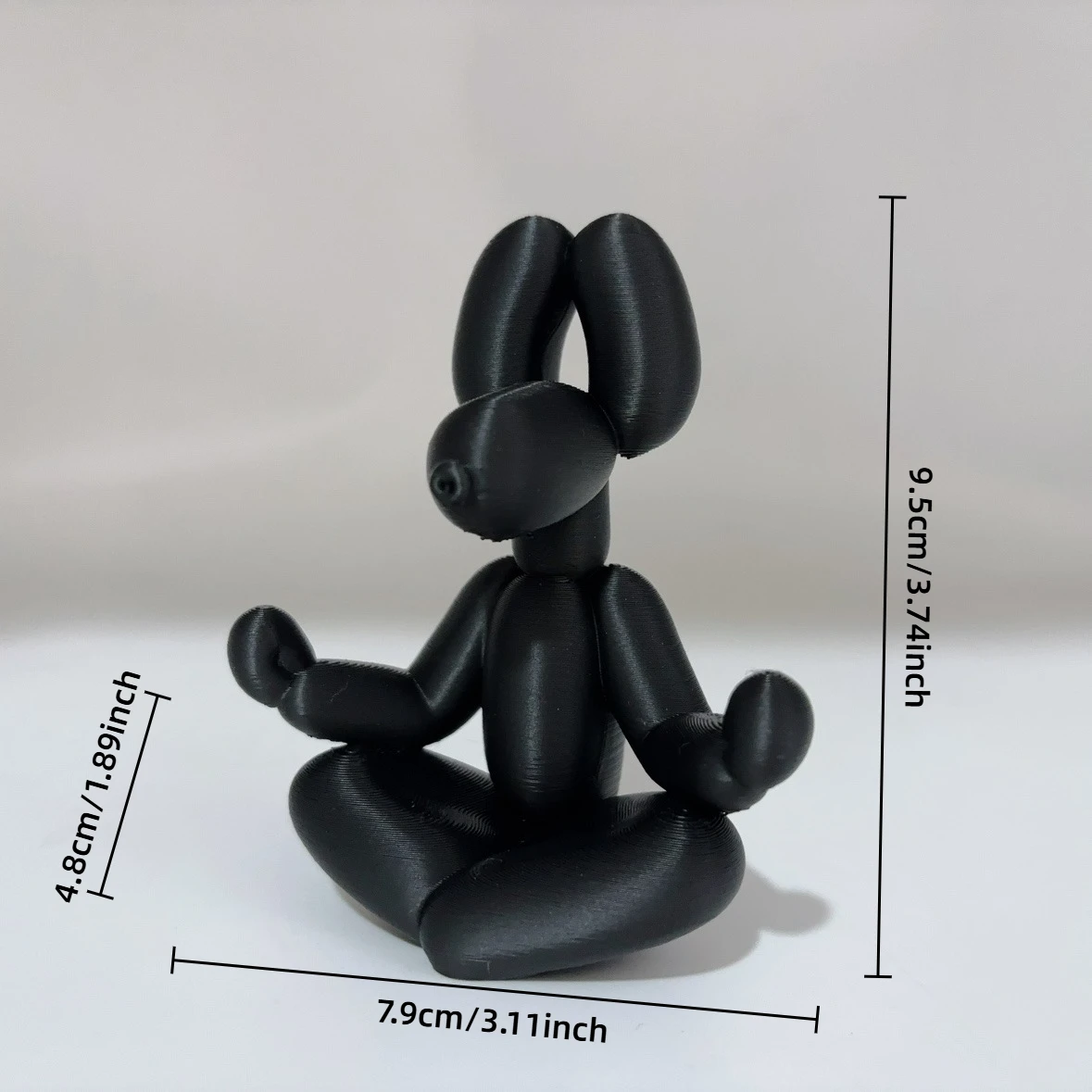 Cute Balloon Dog Statue Ornament, Meditation Dog Ornament Fun Sculpture, Suitable for Living Rooms, Bookshelves, Valentine's Day - view 6