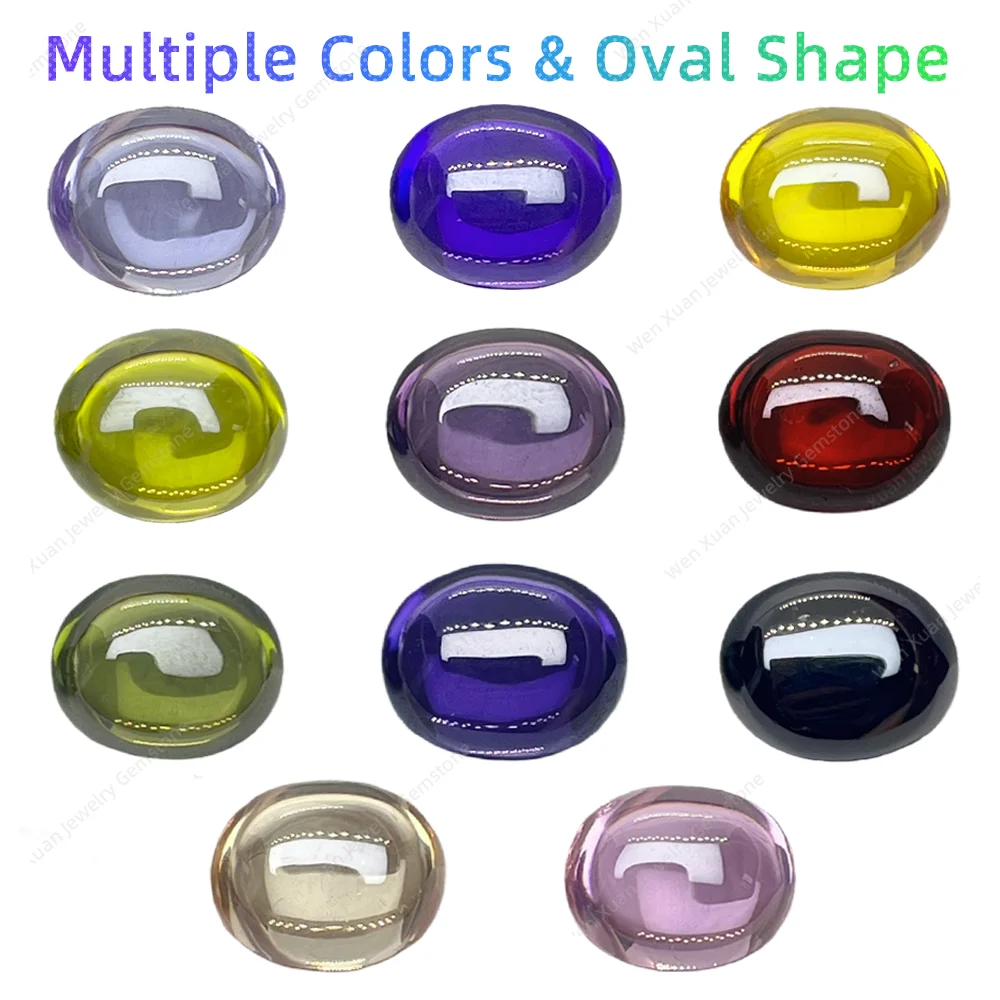 For Necklace Ring Bracelet Production Jewelry limpid Oval Shape Flat Bottom Fascinating 5A Loose Cubic Zirconia Stone