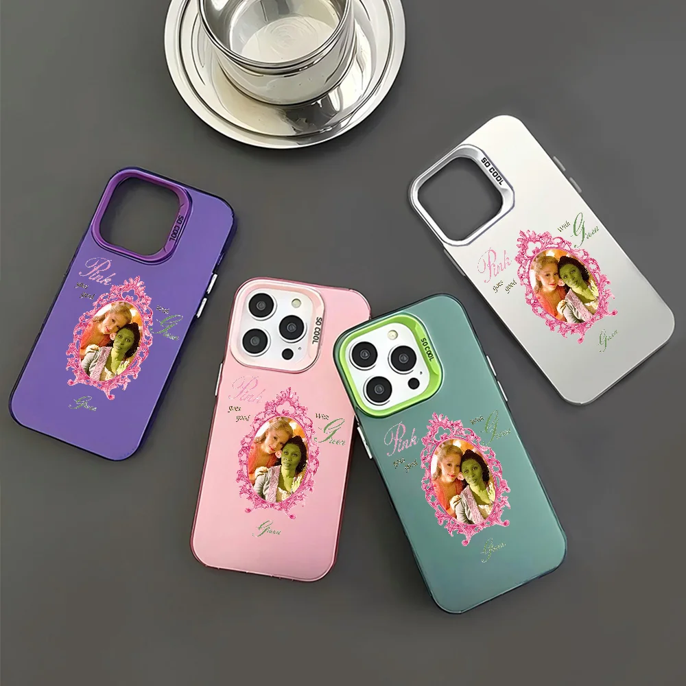 

1 шт. чехол для телефона Moie W-Wicked, чехол для телефона IMD, цвет серебристый корпус для IPhone 16, 15, 14, 13, 12, 11 Pro Max Plus