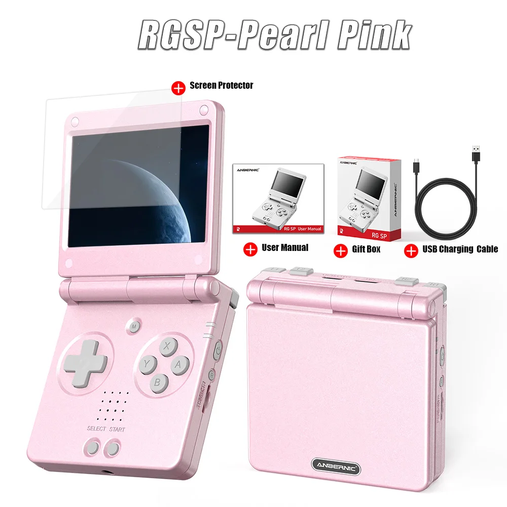 Anbernic RGSP 3.4'' IPS Screen Flip Handheld Console Linux System HDMI-compatible TV Output Clamshell Game Player 3300 mAh RG SP image 3