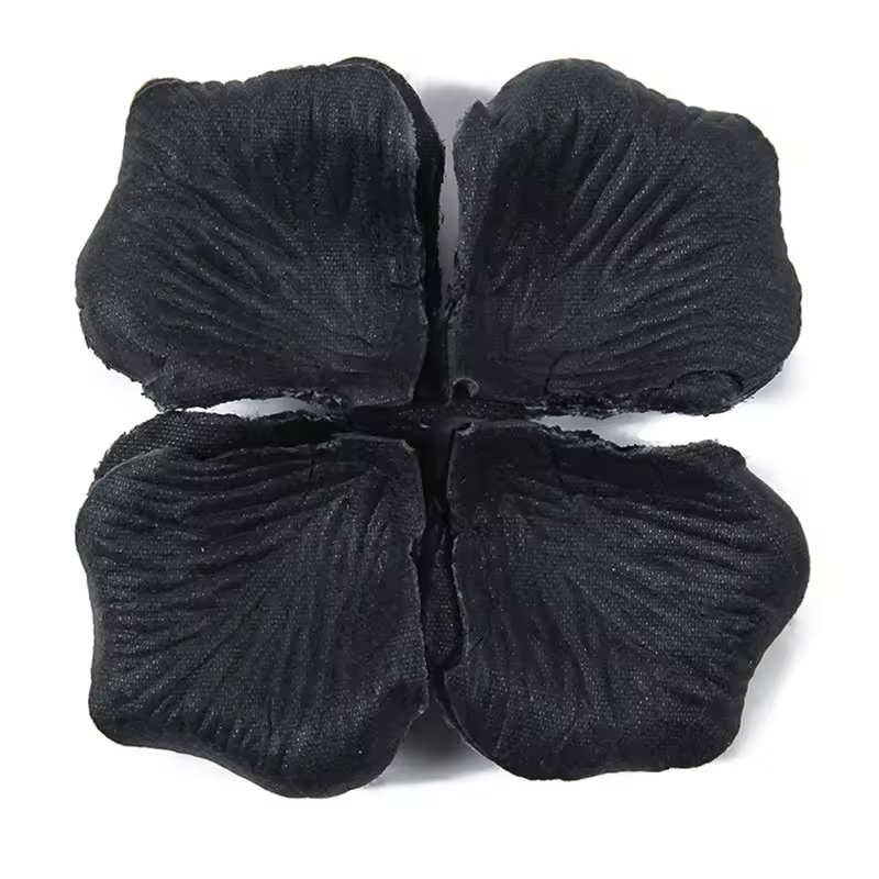 Black Artificial Rose Petals For Wedding Party Flower Favors Decoration Roses Supplies 500pcs Silk Petals Rosas Para Casamento - Image 3