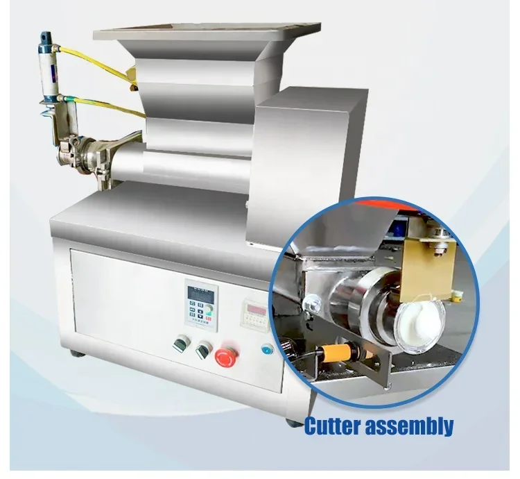 

Machine Stainless Steel Automatic Volumetric Table Pita Dough Cutter Moulder Toast Bread Dough Divider Rounder For Bakery Trade