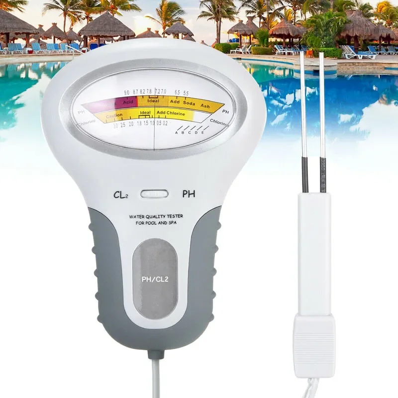 New Style Digital Monitor CL2&PH Ph Water Tester Quality Analysis Chlorine Tester Swimming Pool Spa Water Test Kit