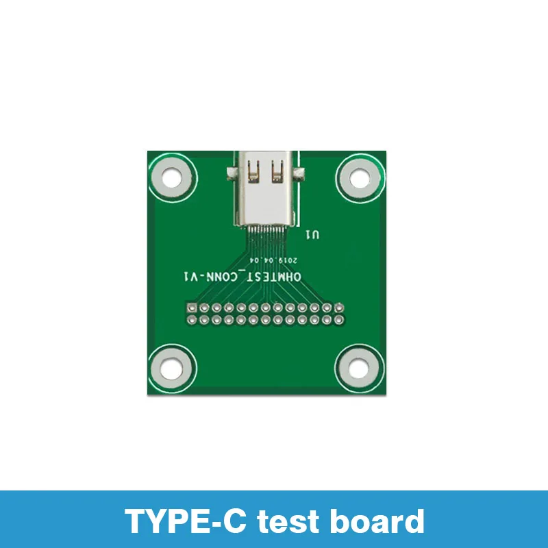 Placa de prueba USB3.1 tipo C, Pin de carcasa de 24 pines, placa de desarrollo de alta velocidad conectada para ingeniería electrónica
