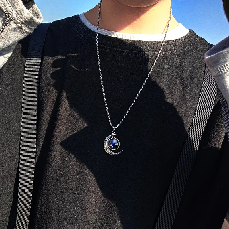 12 علامات زودياك قبة الهلال القمر قلادة للنساء برج الحمل الثور السرطان الدلو الحوت قلادة موضة مجوهرات الحفلات