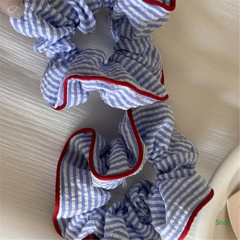 Dropship Striped Scrunchy Kucyk Holder Elastyczna opaska do włosów dla kobiet Wszystkie pasujące gumki do włosów