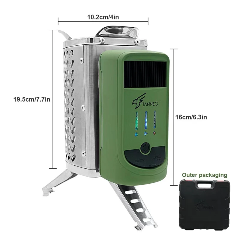 

Foldable Rechargeable Outdoor Picnic Stove for Firewood and Coal Stainless Steel Portable Camping Stove