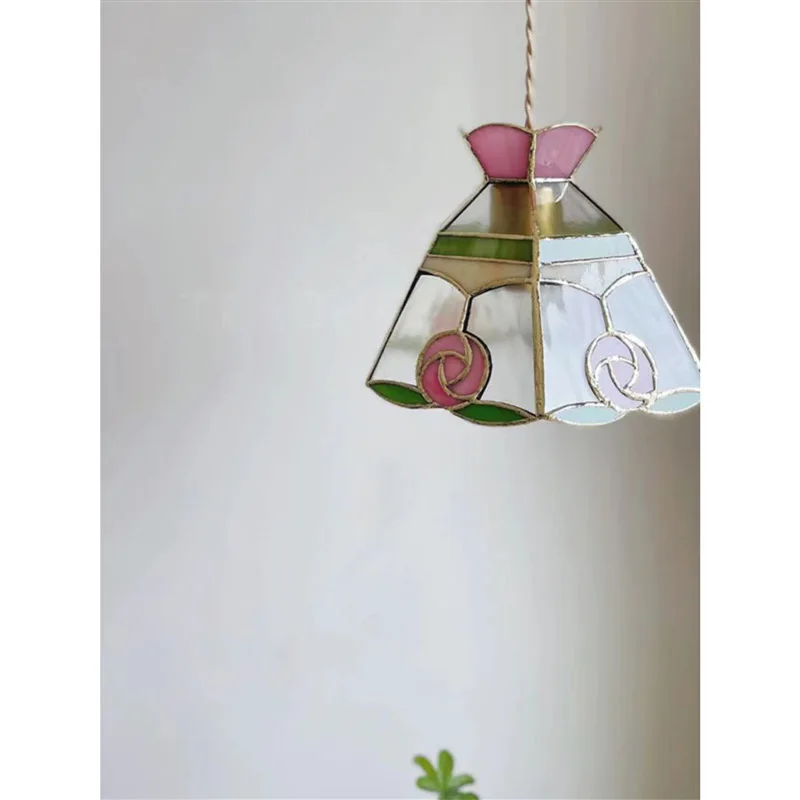 French Style Retro Minimalist Pendant Light LED Living Room Bedroom Dining Hall Kitchen Study Homestay Indoor Decor Hanging Lamp