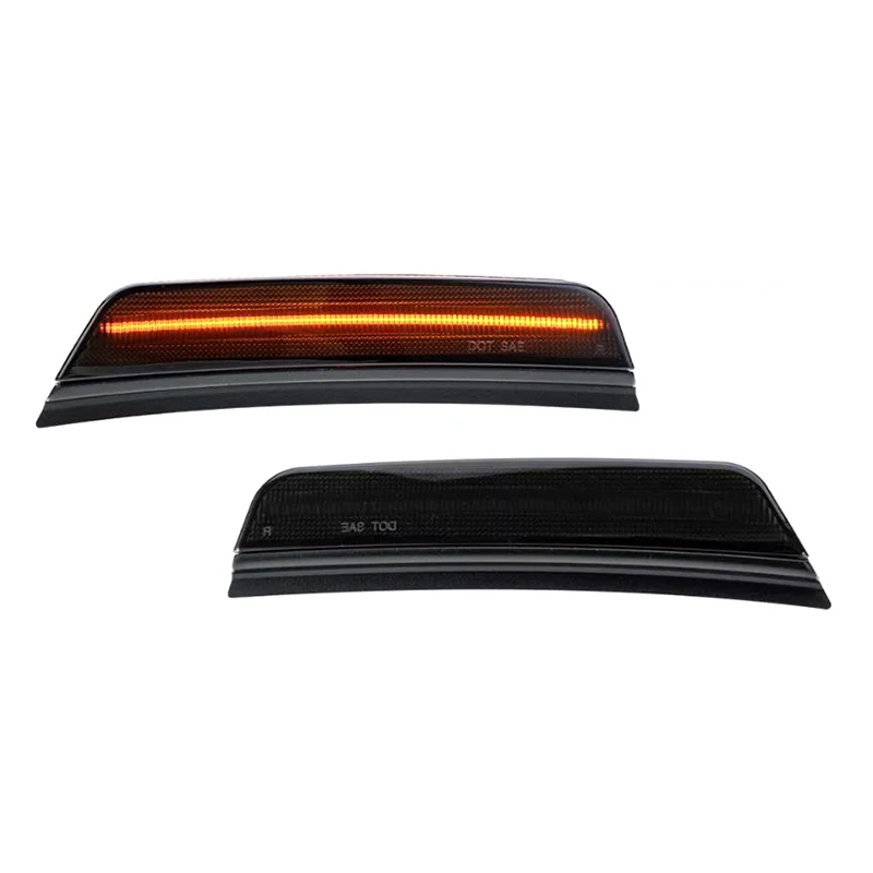

Черные автомобильные боковые указатели для Jeep Grand Cherokee Jeep Grand Cherokee/L 2021-2024, светодиодные боковые габаритные огни