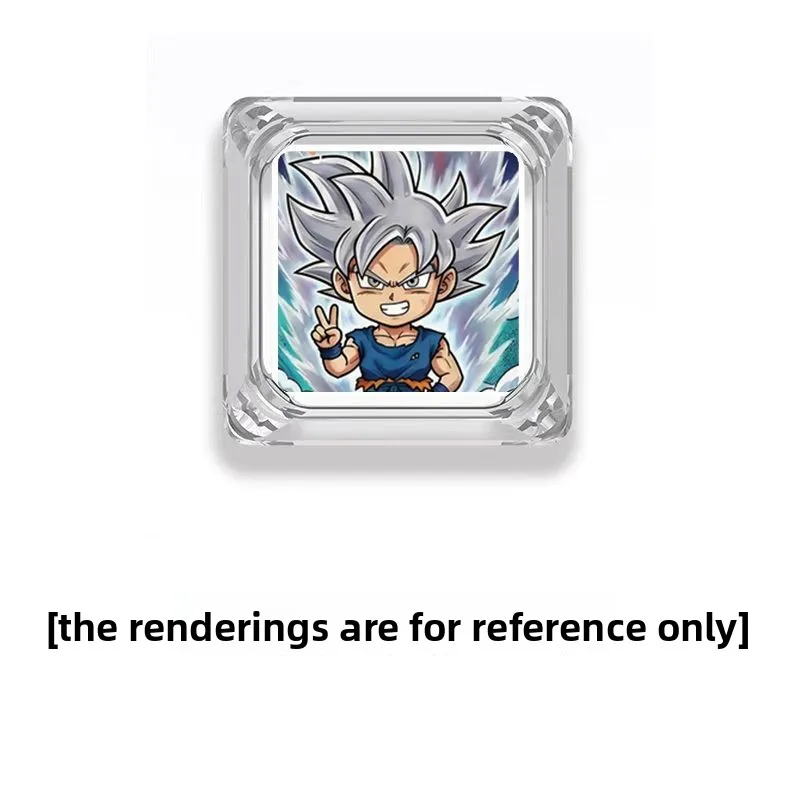 Dragon Ball Super Saiyan Cartoon Keycaps Personalized Anime Mechanical Keyboard Transparent Keycaps Anime Merchandise Wholesale view 3