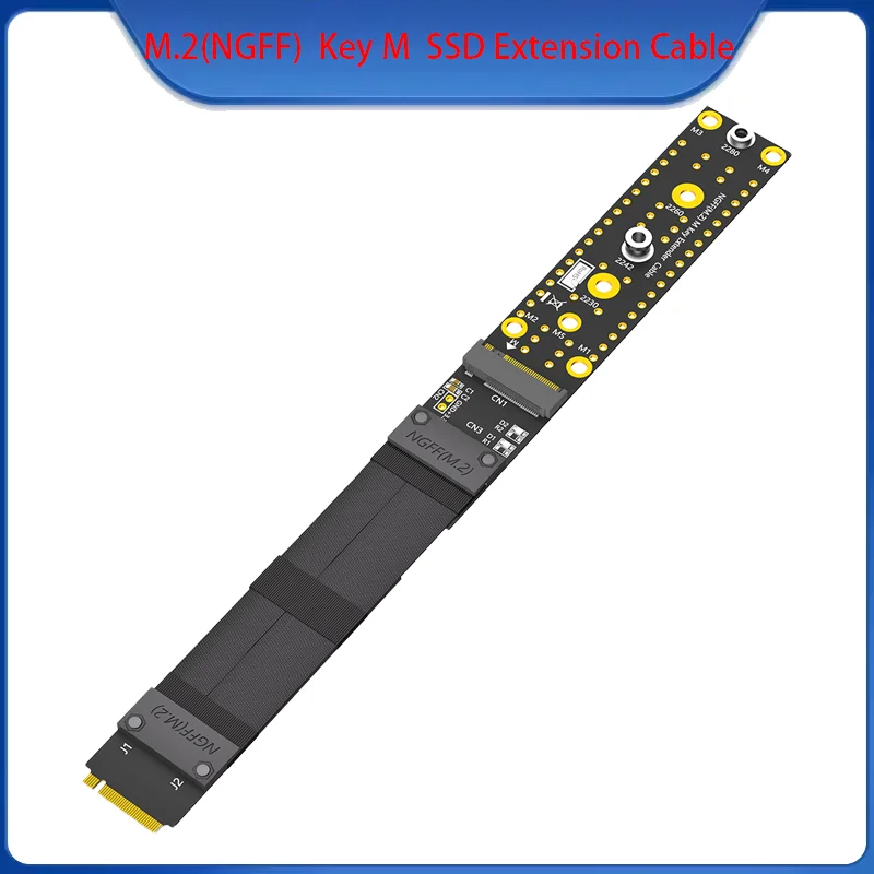 

Ключ M.2 (NGFF) M NVMe SSD 2242/2260/2280, удлинитель кабеля PCIe3.0 x4, полноскоростной высокочастотный удлинительный кабель