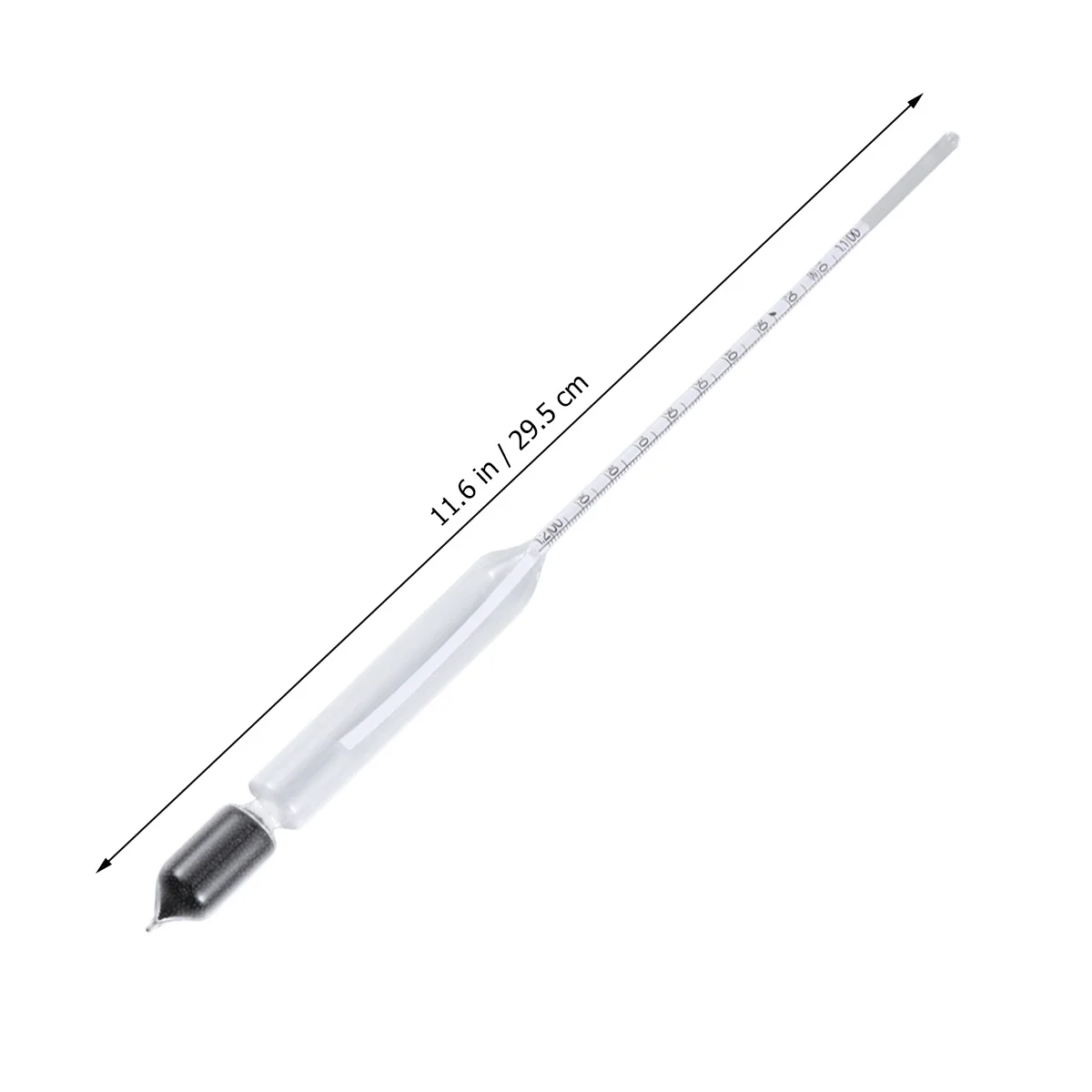 

2Pcs Floating Glass Hydrometer Accurate Aquarium Water Specific Gravity Test Saltwater Temperature Measurement for Fish Tank