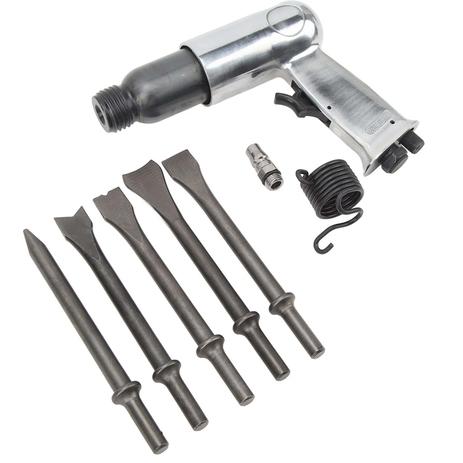 

Heavy Duty Air Hammer Kit Pneumatic Chisel Tool Set with Accessories | Auto Repair Power Tool
