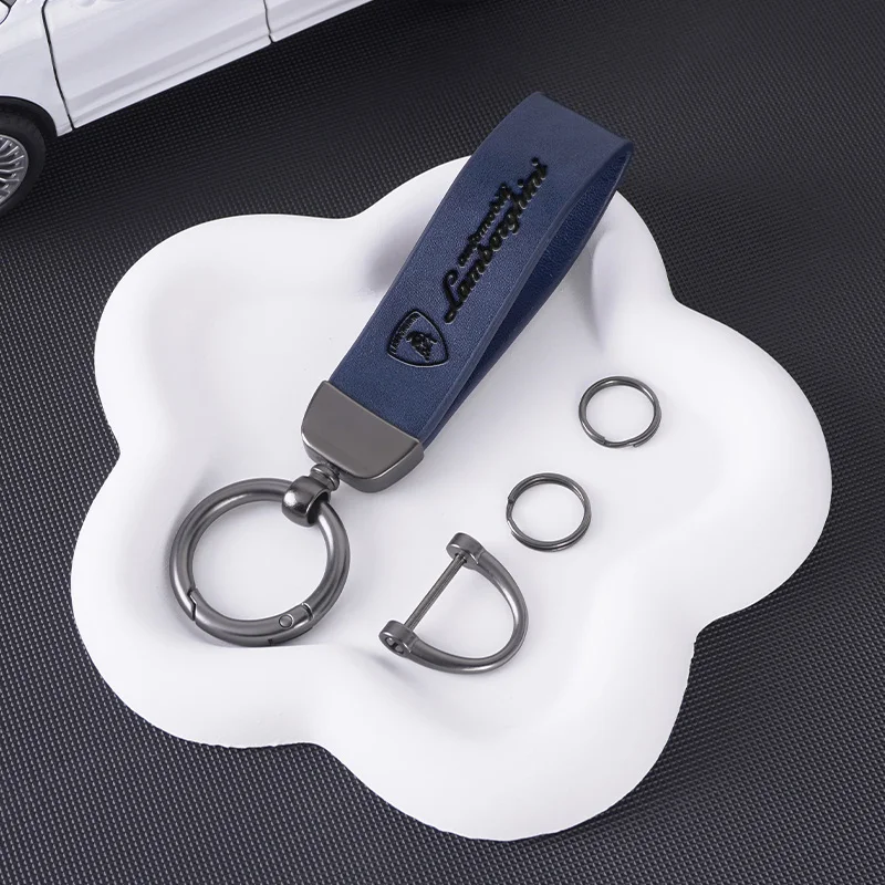 موضة جديدة شعار السيارة حلقات المفاتيح الحبل الهدايا المفاتيح صالح لامبورغيني أوروس هوراكان أفينتادور قسط اكسسوارات السيارات