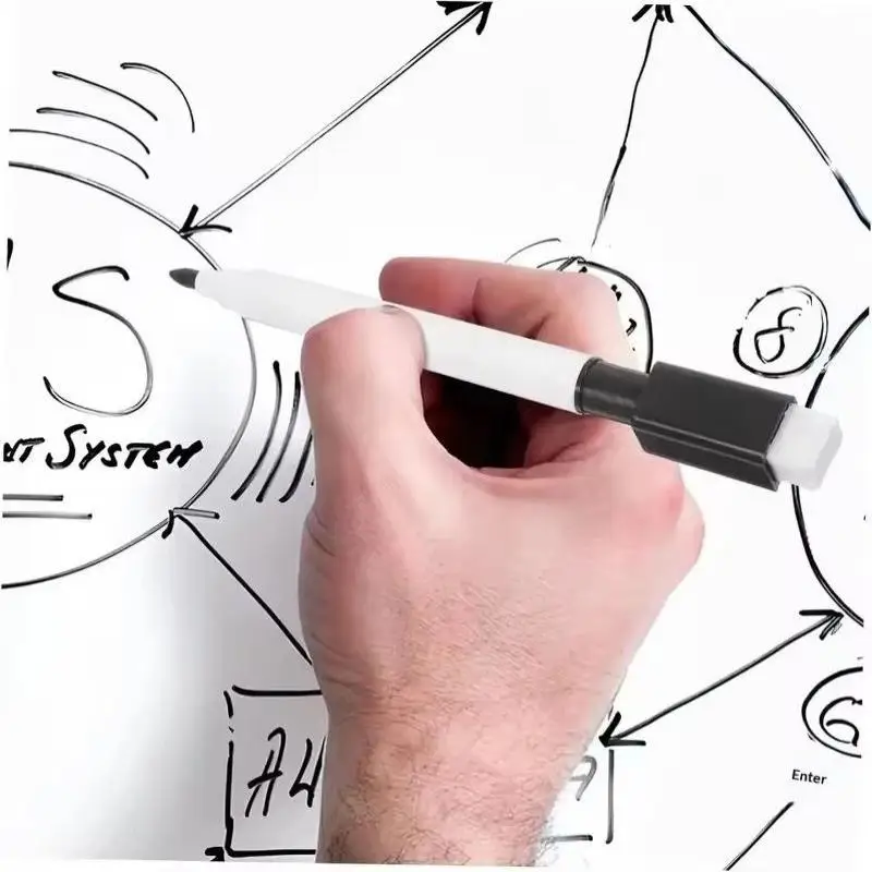 5PCS/10PCS Dry Erase Markers With Eraser Cap White Board Dry Erase Markers Class