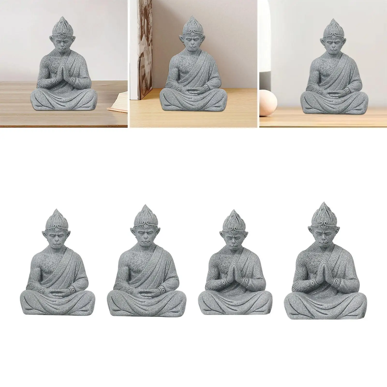 Статуя Будды обезьяны, скульптура Сунь Укун, домашний декор, рождественская миниатюра