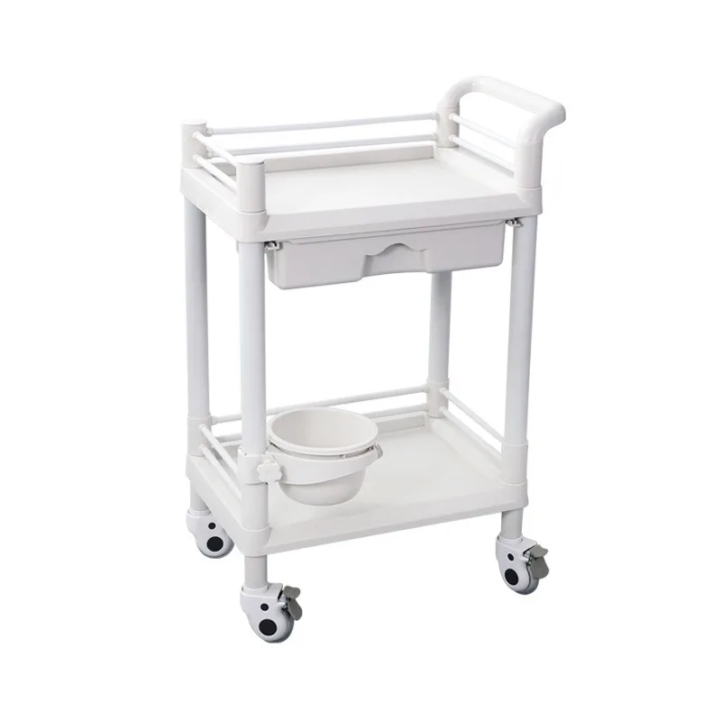 beauty-salon-trolley-plastic-abs-multi-functional-storage-second-layer-three-layer-with-drawer-instrument