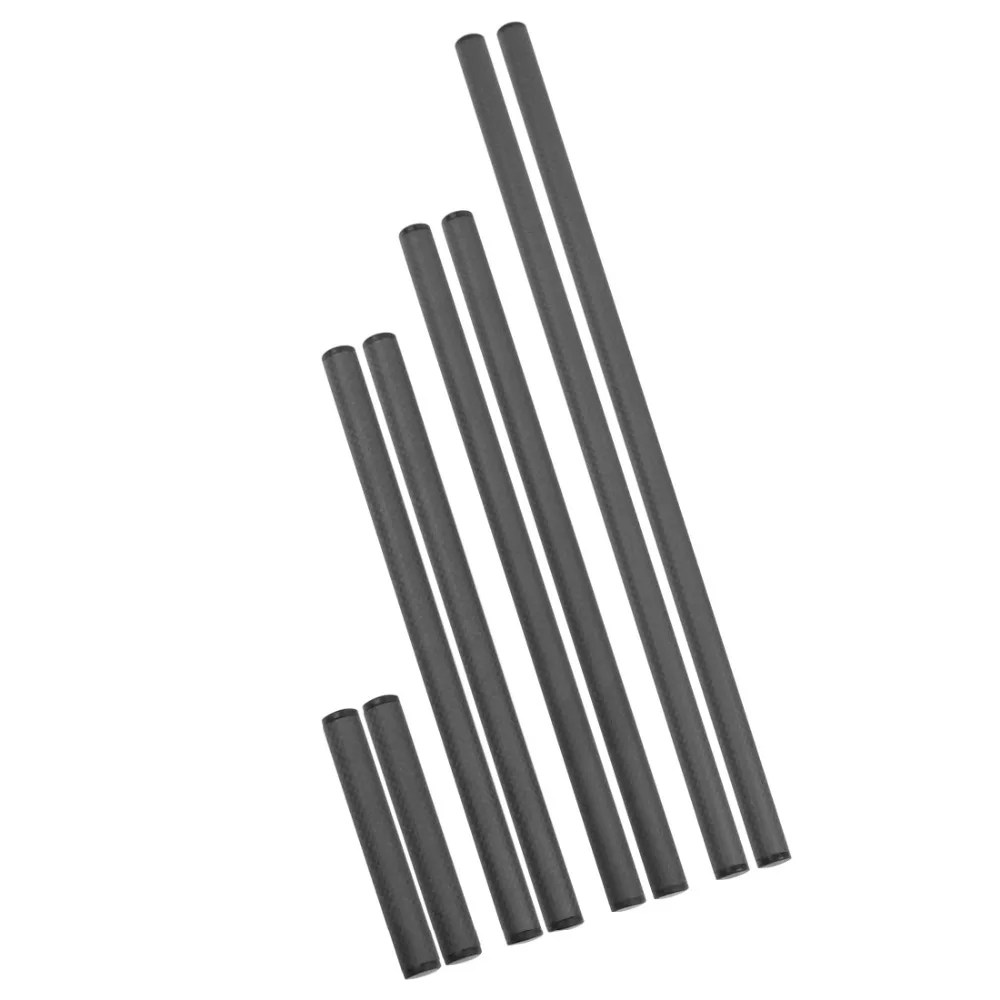 2 Stück 10cm 25cm 30cm 40cm Carbonfaserrohr mit 15mm Teleobjektivhalterung für Rig-Schienen-Klemmsystem Follow Focus SLR-Kameras – Detail 30
