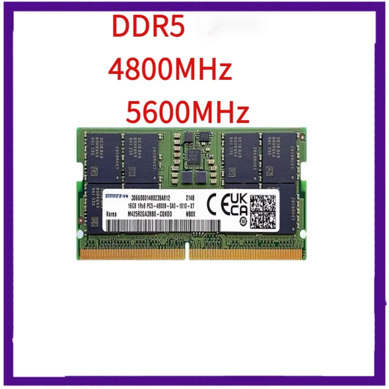 

DDR5 RAM 8GB 16GB 32GB Notebook Memory 4800MHz 5600MHz SODIMM 260pin for Laptop Ddr5 Memoria ram