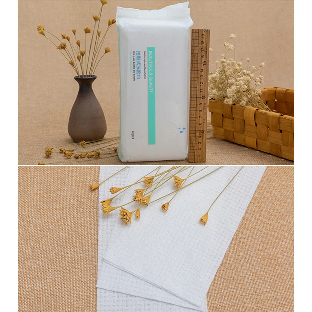 Asciugamano per il viso Asciugamano per il viso bagnato e bagnato Asciugamano per il viso ad asciugatura rapida Panni per il trucco veloci Non tessuti usa e getta