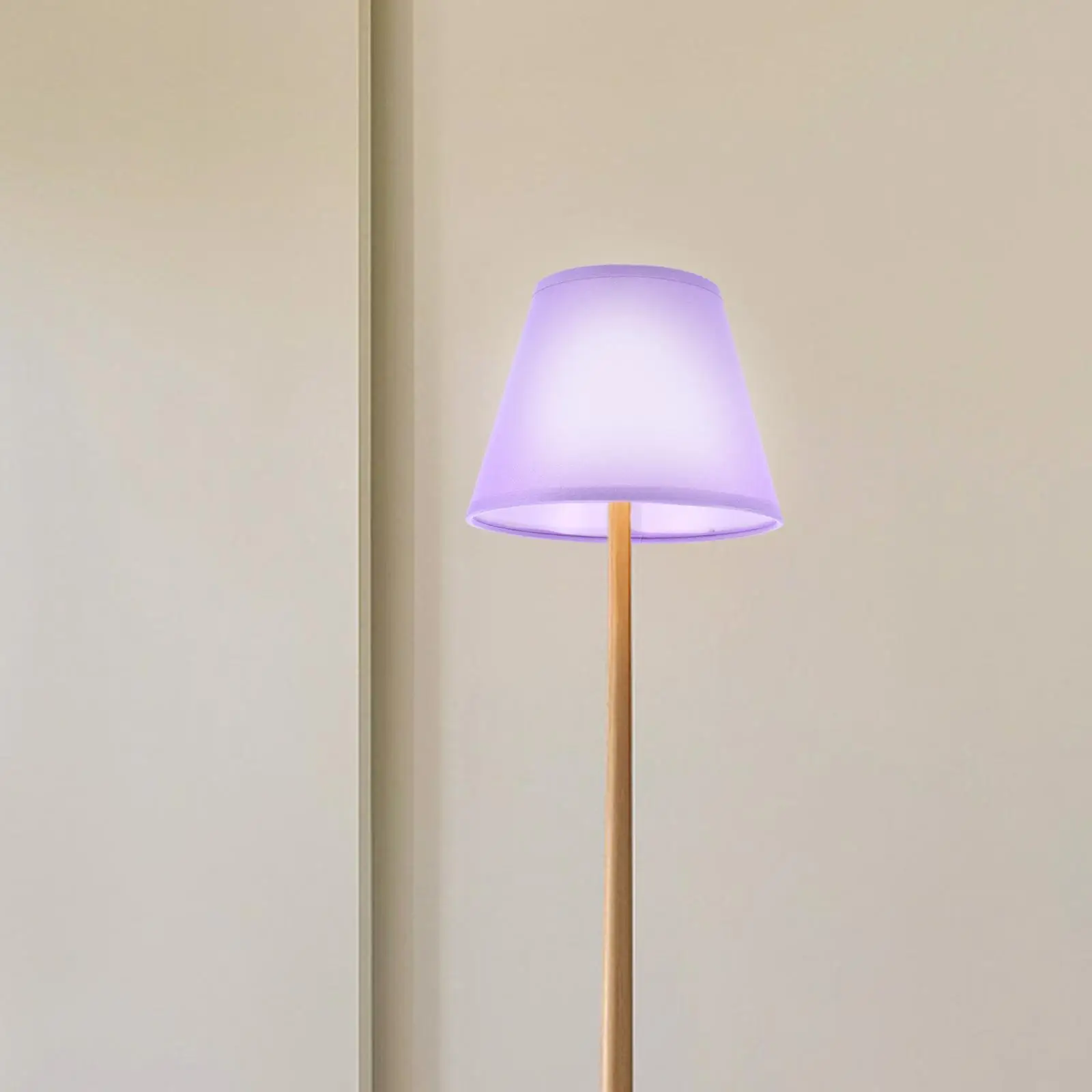 Lampshade 10x17 Purple Fabric Light Covers Table Desk Modern Lamp Cover Bedroom Shade Replacement