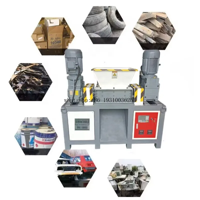 Factory Direct Large Double Shaft Metal Crusher Wood Shredder Metal Scrap Shredder
