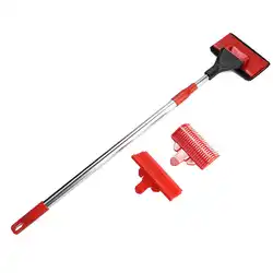 Fish Tank Cleaner 3 in1 Aquarium Telescopic Net Gravel Rake Algae Scraper Brush Fish Tank Glass Scrubber Aquarium Cleaning Tools