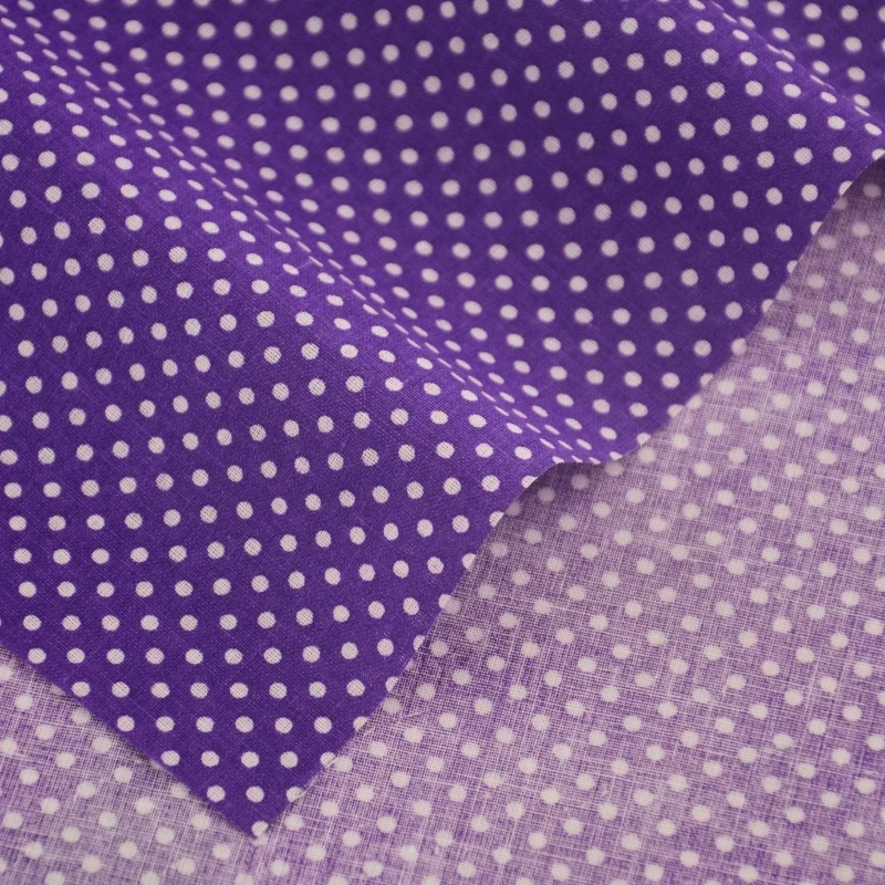 50X150CM 다른 색상의 13 개의 작은 점 인쇄 된 목화 패브릭 패치 워크 홈 섬유 장식 의류 DIY 봉제 인형