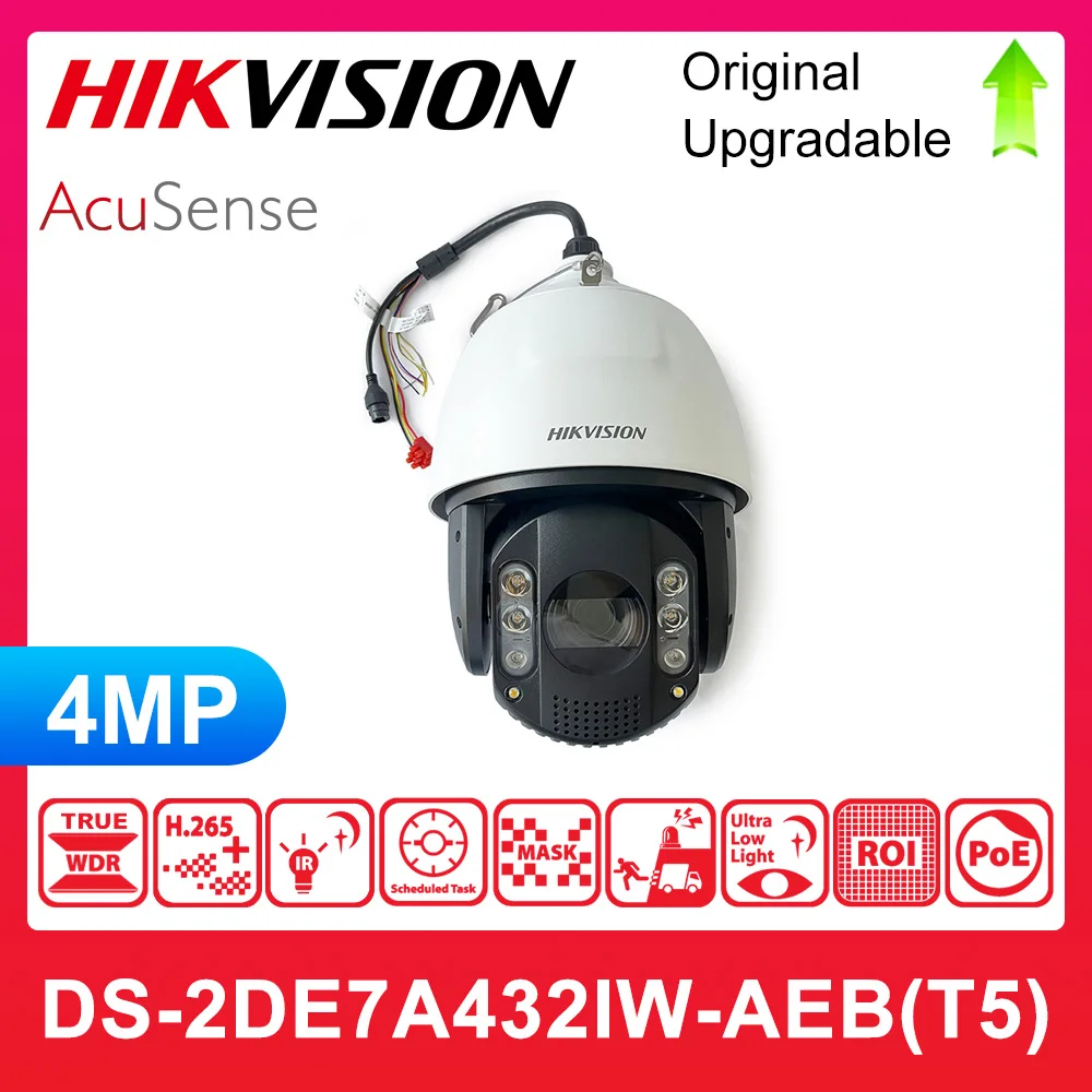 

Original Hikvision PTZ DS-2DE7A432IW-AEB Replace DS DS-2DE5432IW-AE 7-inch 4 MP 32X DarkFighter IR Network Speed Dome Camera