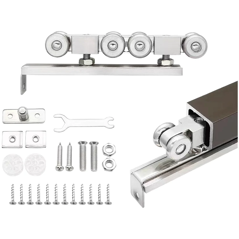 Zinc Alloy Silent Pulley Rollers for Sliding Doors Smooth Operation High Strength Body for Residential Door Systems