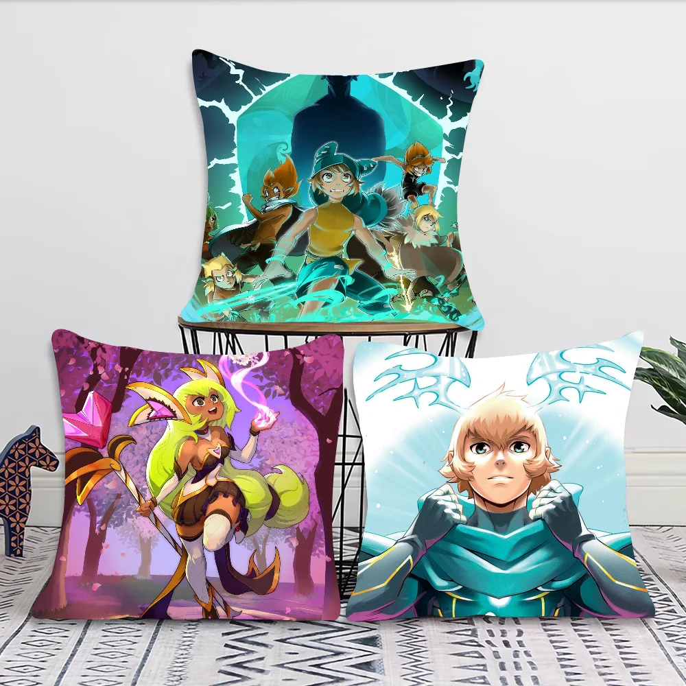 Game W-Wakfu S-Strategy Pillow Case Square Pillow Bedroom Sofa Leisure Comfort Cushion Car Living Room Home Decoration