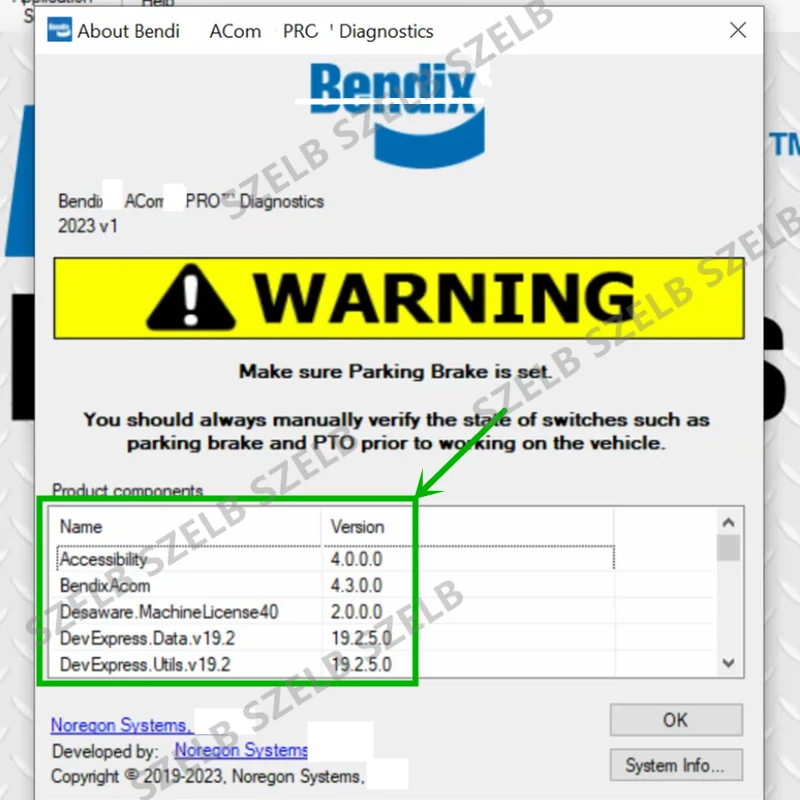 Picture 4: Newest ABS Diagnostic Bendix ACom Pro 2023 V1 Software + Free Unlock Keygen + Free Help Install Bendix ACom Pro 2023 Software
