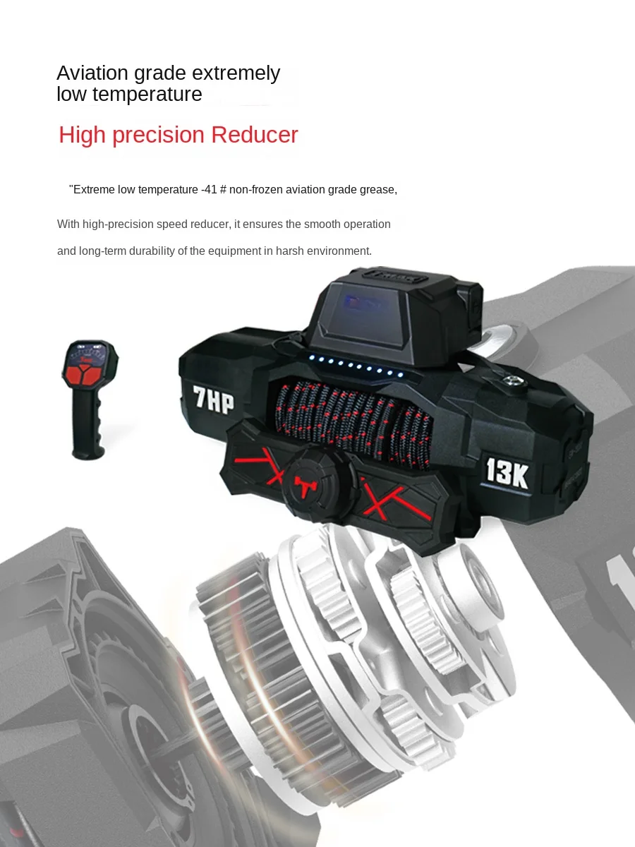 6th Generation Forceview Titan Electric Winch TMax Tension Visualization off-Road Winch