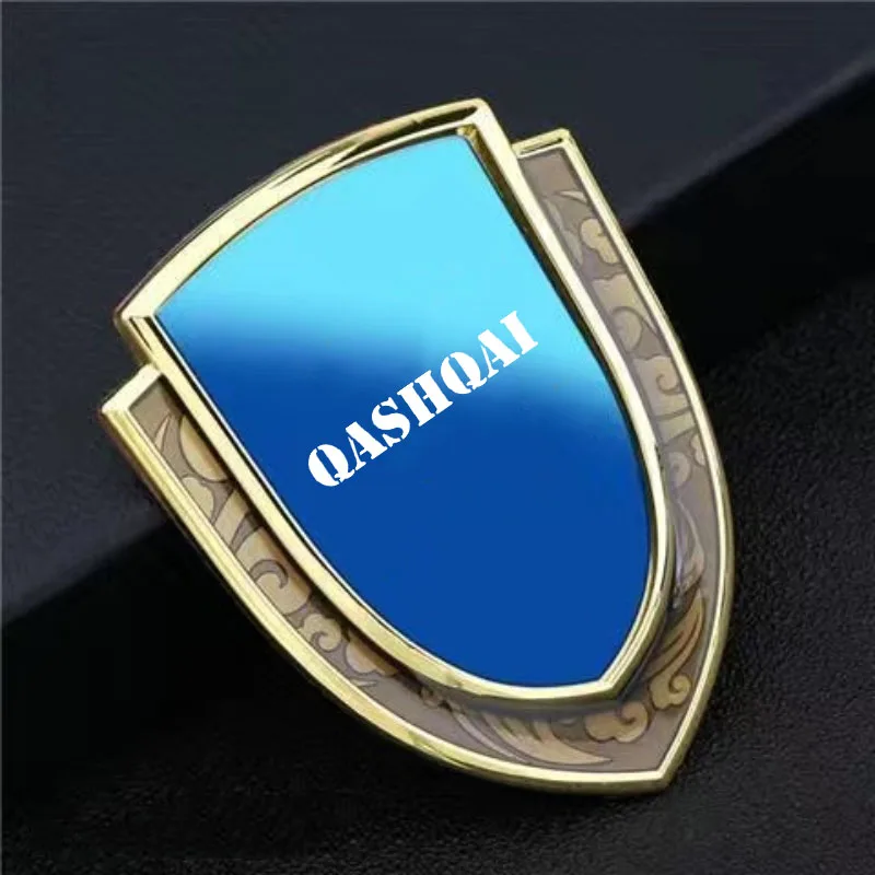 3D Metal Car Body Trunk Fender Decoration Shield Stickers For Nissan Qashqai J10 J11 J12 2013 2015 2016 2017 2018 2019 2020 2021