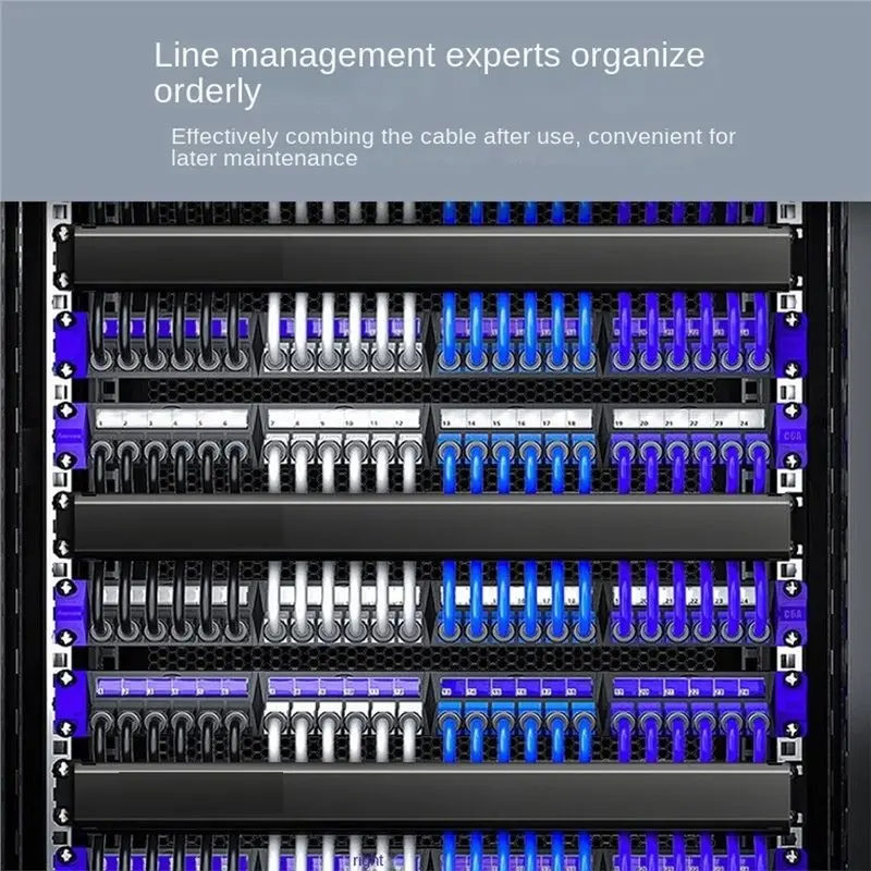 T23C Horizontal Vertical Mount 1U Network Cable Management 19