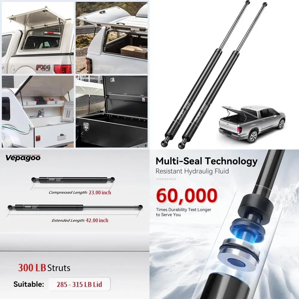 

Пара сверхмощных газовых стоек с 42 газовыми стойками для поддержки 300 фунтов, подходящих для крышек Tonneau, дверей автофургонов и многого другого.