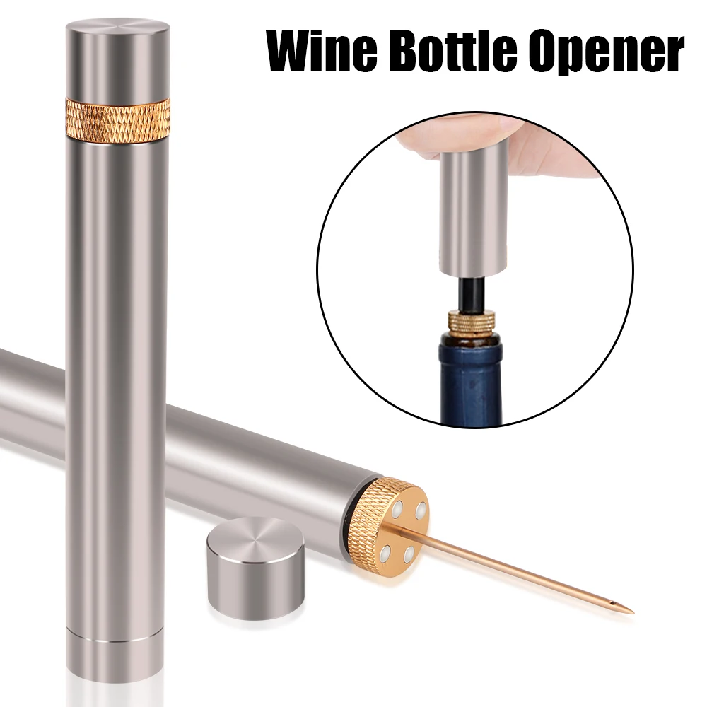 

Needle Type Pneumatic Bottle Opener Wine Lovers for Home Restaurant Party Wine Opener Corkscrew Opener Tools Portable Metal