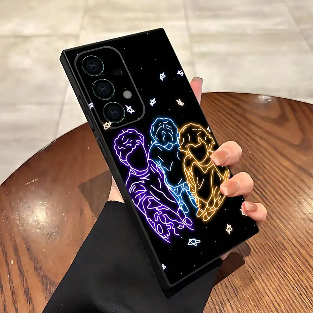 حافظة هاتف S-Sturniolo T-Triplets لهاتف سامسونج S25، S24، S21، S22، S23، S30، Ultra، S20، Plus، Fe، Lite، 5G غطاء أسود #5