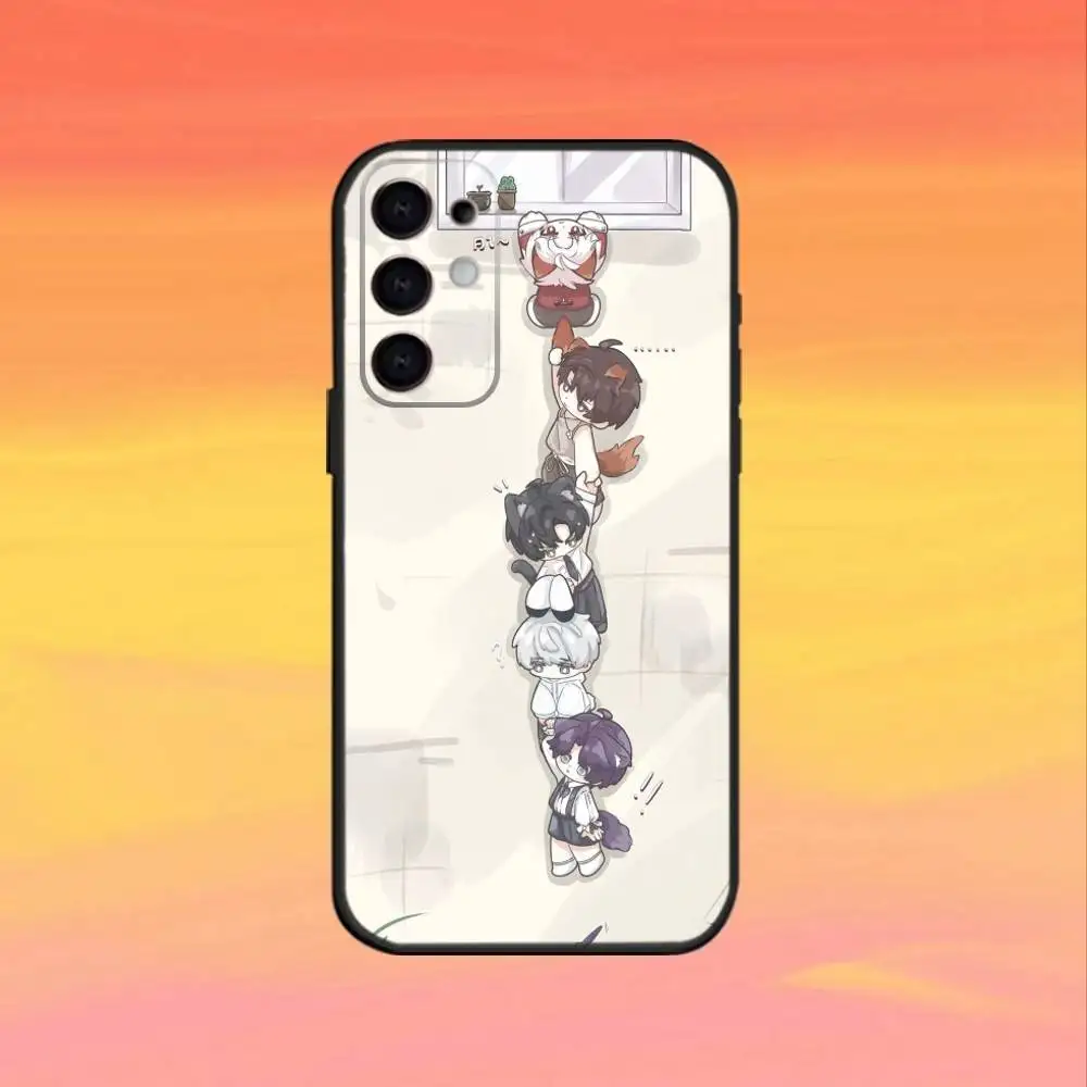 Casing Ponsel Game Cute Love And D-Deepspace Untuk Samsung S25,S24,S23,S22,S21,S20,Plus,Fe,Lite,Other Warna Hitam