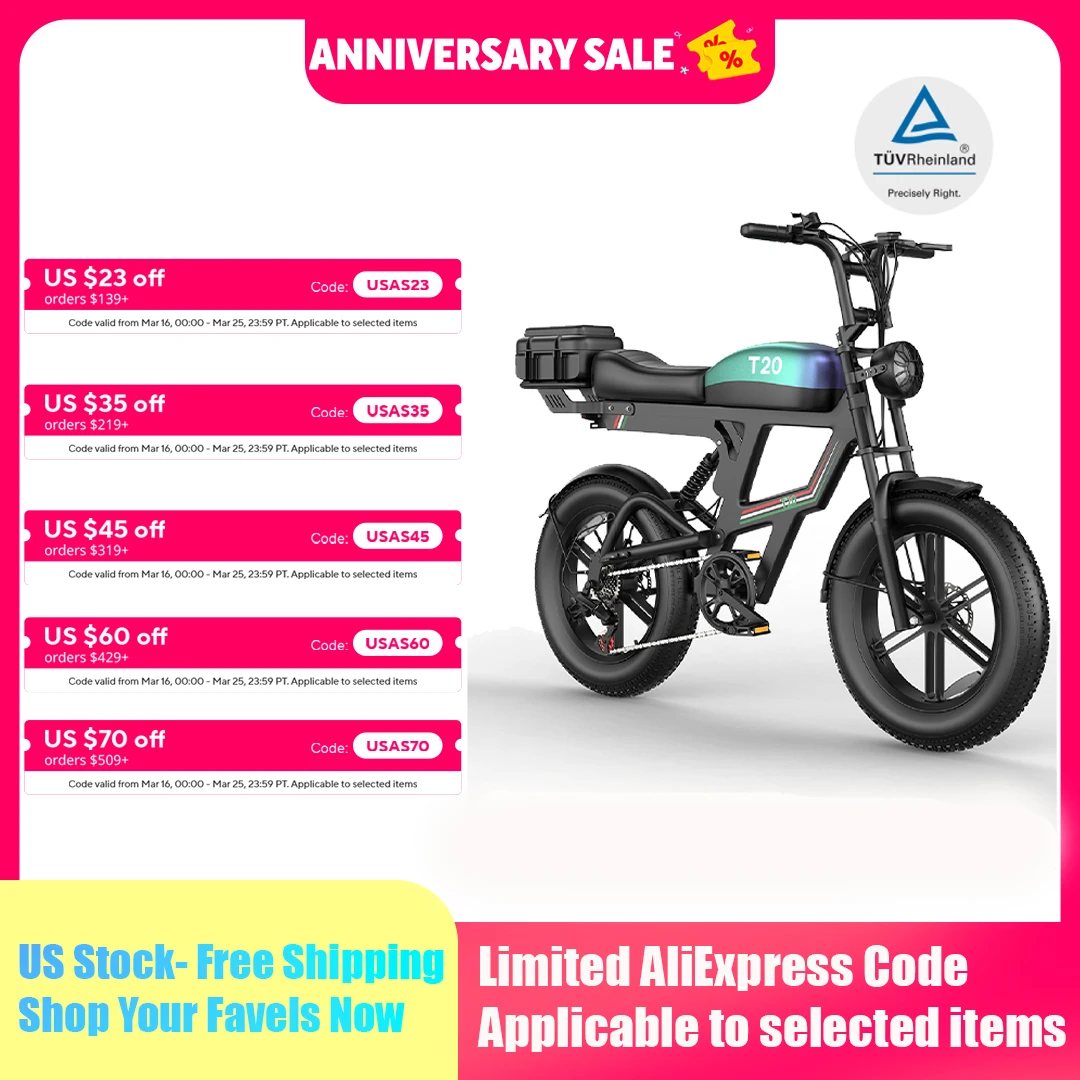 

Electric Bike for Adults with NFC&Password Unlock,1800W Peak Ebike,48V 20AH E Dirt Bike 30Mph 80 Miles,20" UL2849 All Terrain
