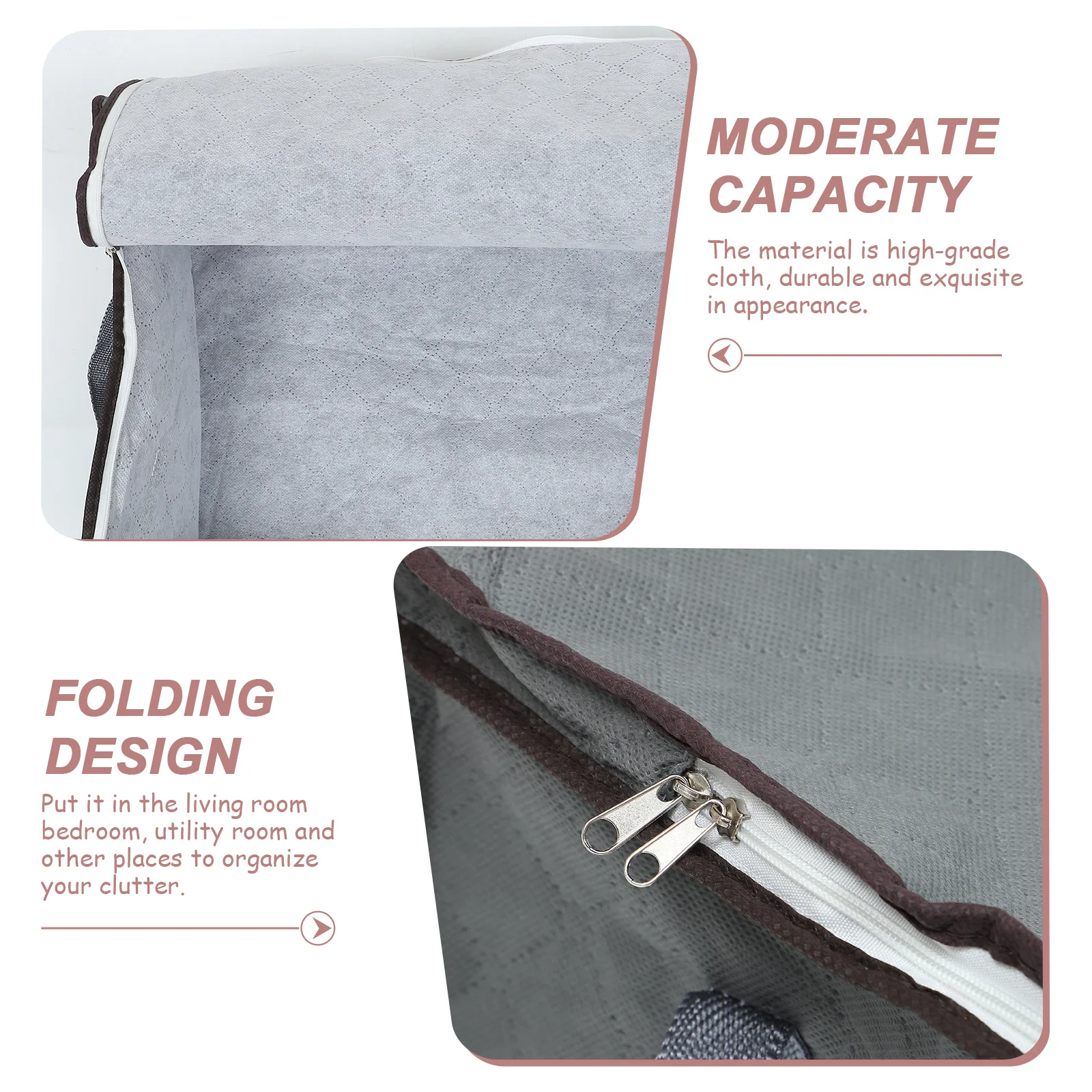 4-teiliges Aufbewahrungstaschen-Set für Kleidung, faltbar, wasserdicht, staubdicht, große Kapazität, unter dem Bett, Schuh-Organizer, Halter, multifunktional