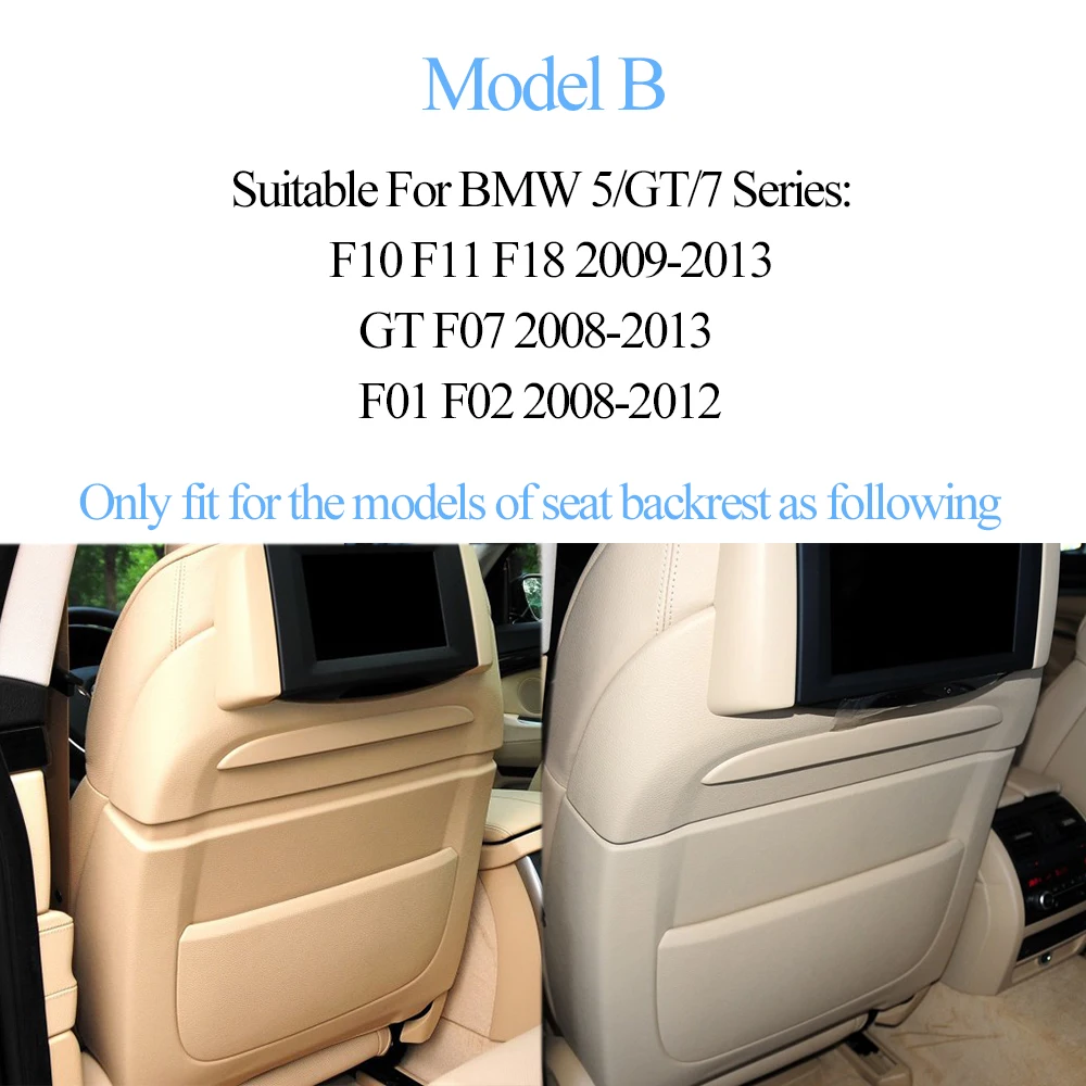 LHD RHD Car Interior Seat Backrest Leather Storage Panel Cover Trim For BMW 5S F10 F11 5GT F07 7Series F01 F02 520 523 730 735
