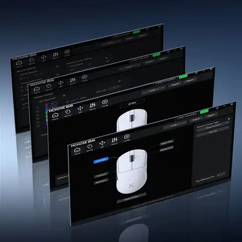 Ny McHose A7 Pro ultralätt trådlös spelmus 59 g med dubbel 8k pollingfrekvens 42 000 dpi och 500 mAh ultralåg latens 8 best sales segerinlägg - №8