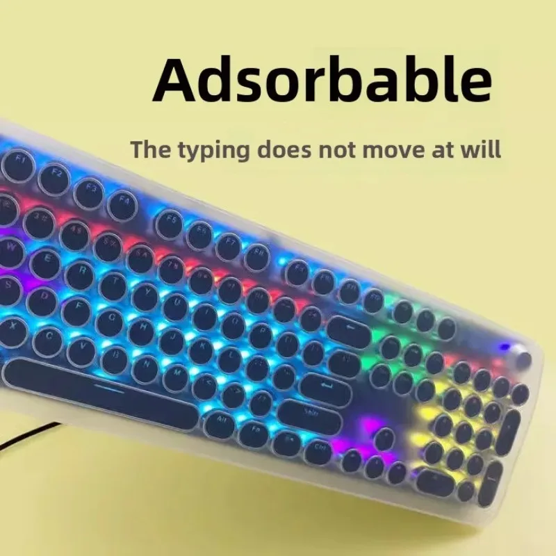 

Универсальный защитный чехол для клавиатуры, плоская пылезащитная круглая кнопка, пленка для беспроводной клавиатуры, прозрачная накладка