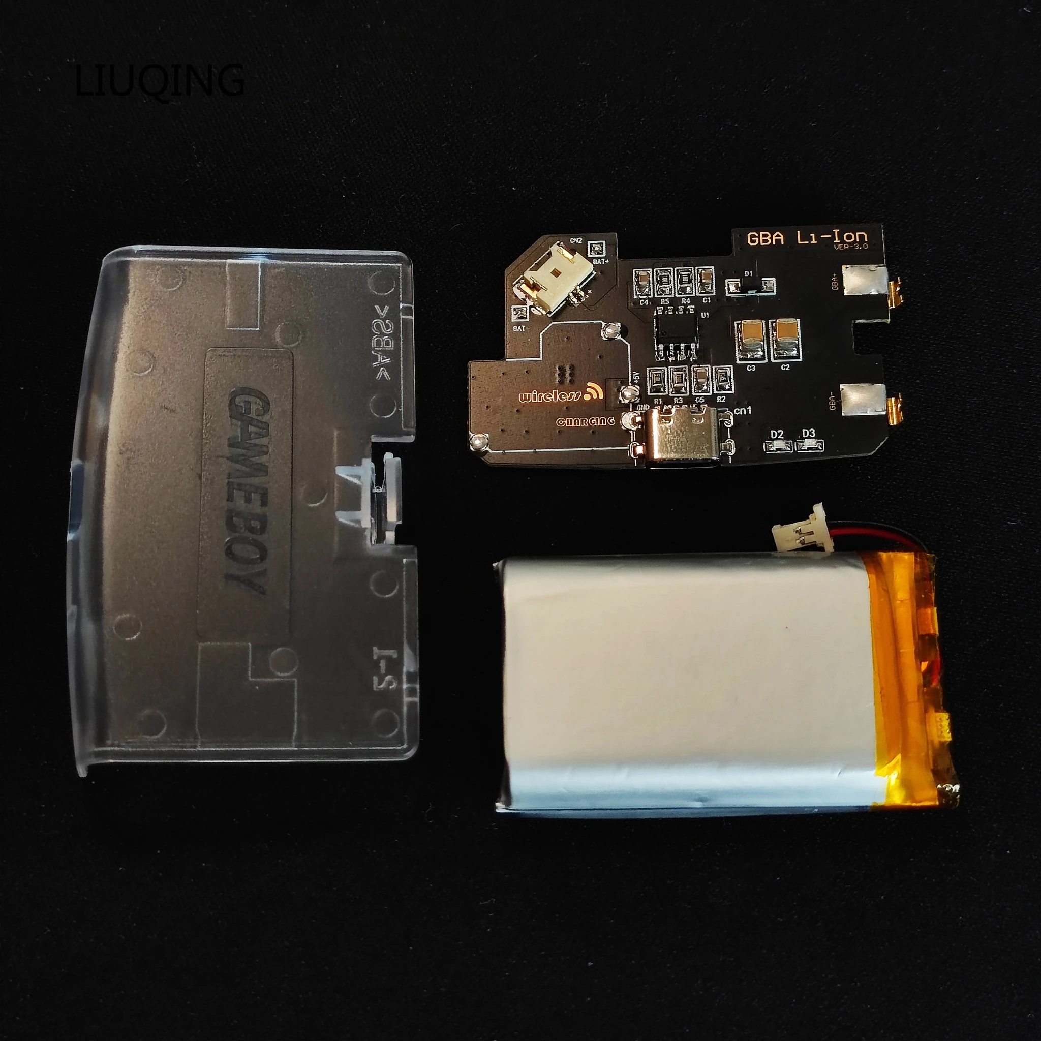 Para Game Boy 1800mAH Li-ion USB-C batería recargable desmontable carga módulo de batería de litio avanzada para GBA