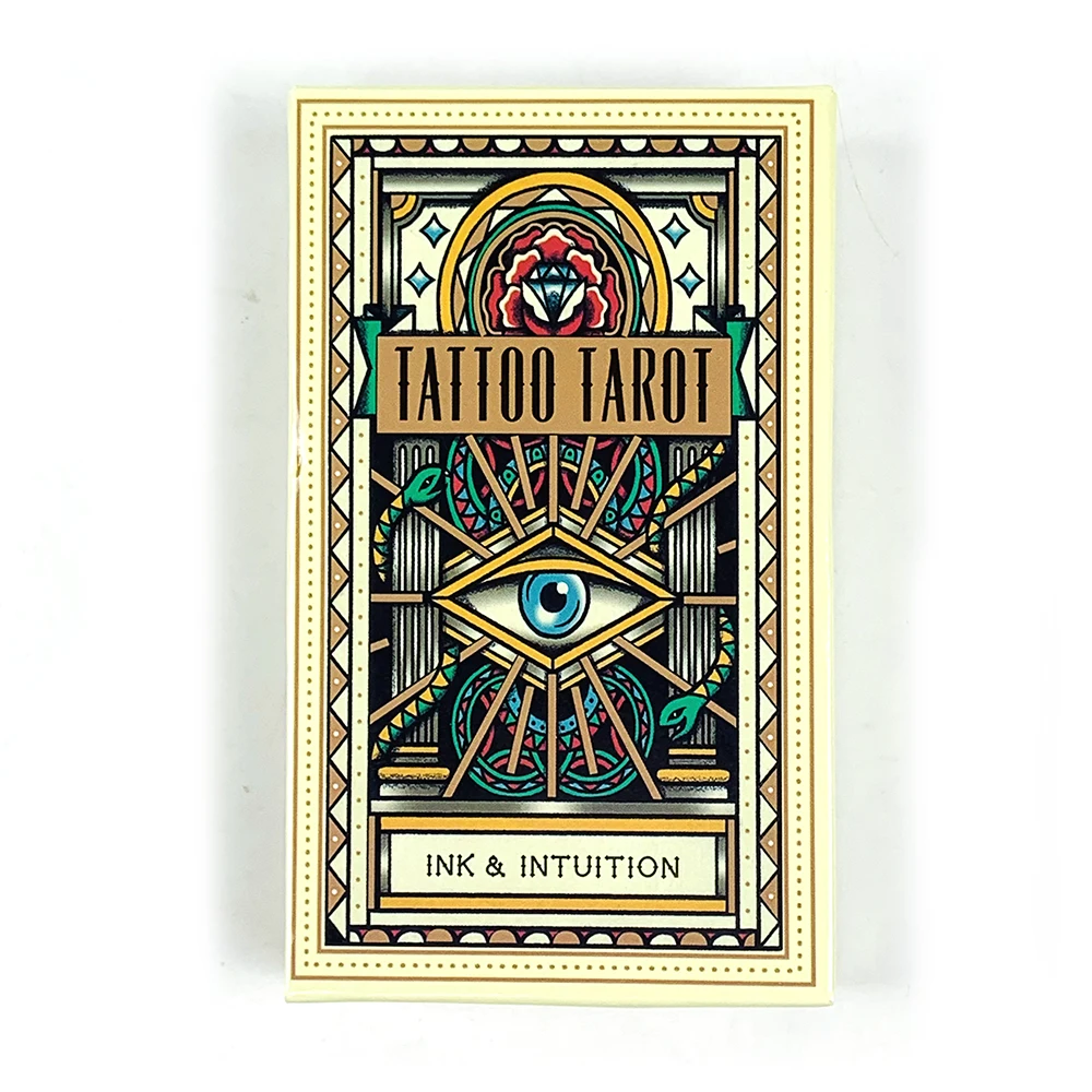 売れ筋タトゥータロットカード 78枚のタロットデッキ PDFガイドブック 未来占い ボードゲーム 家族の集まり カードゲーム