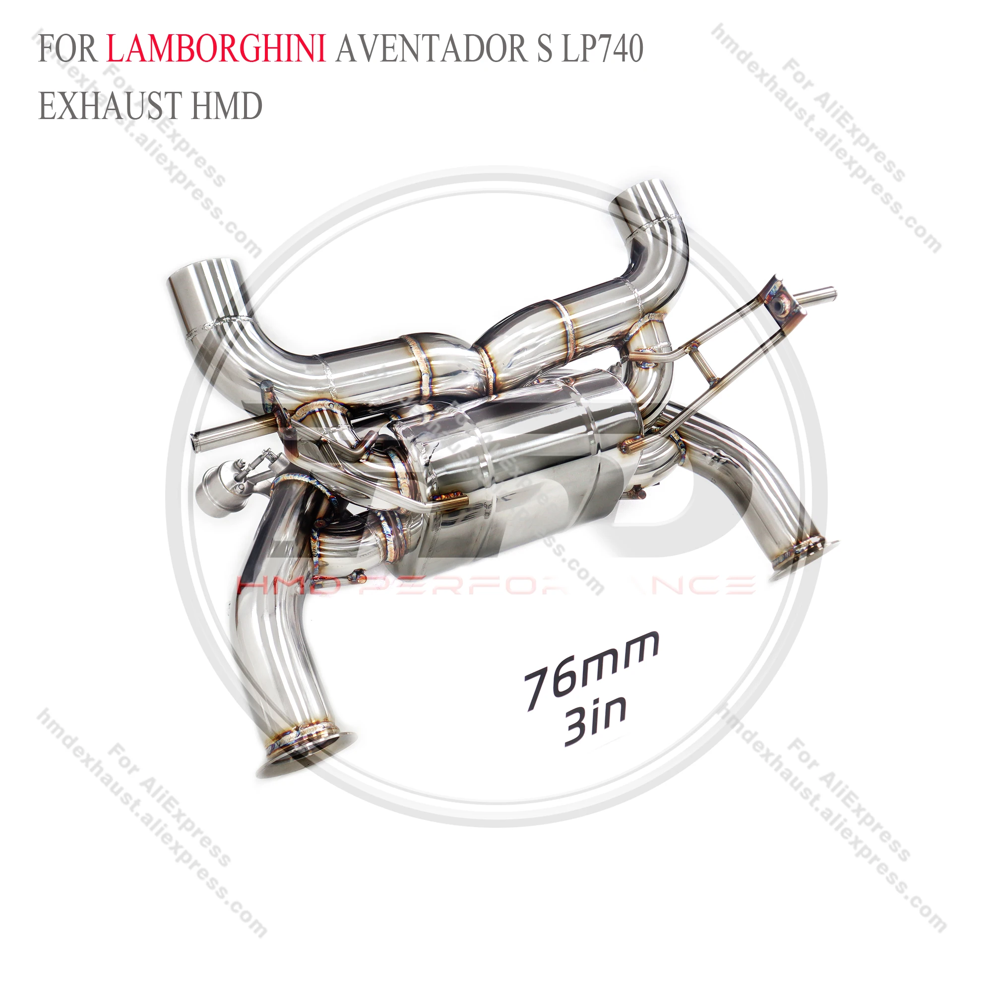 

【HMD SVJ Edition】Lamborghini Aventador S LP740-4 SVJ Catback Exhaust System | T304 Stainless Steel Valved Design | Precision-T