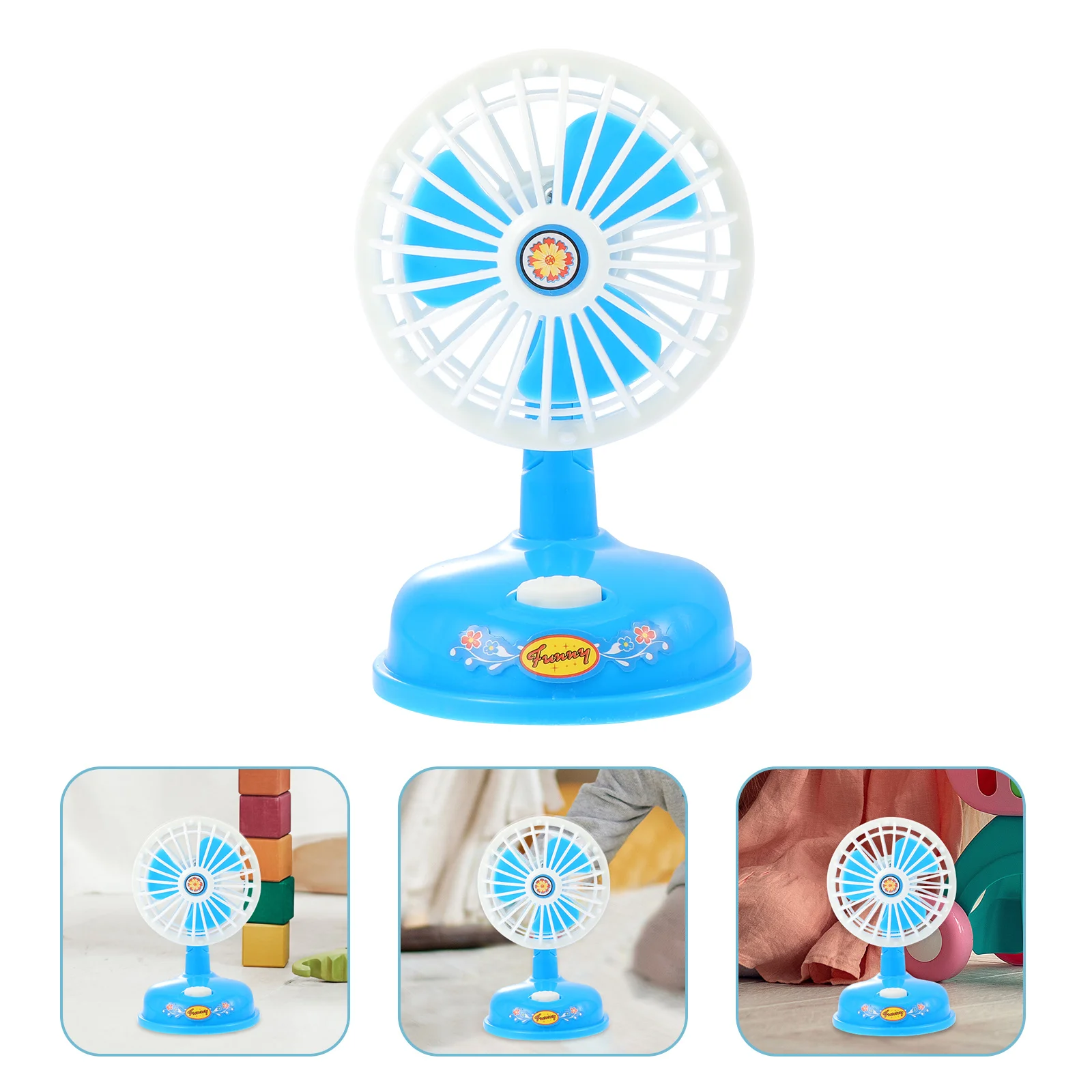 

1Pcs Simulated Mini Electric Fan Creative Home Appliance Kids Role-Playing Educational Gift Simulated Electric Fan