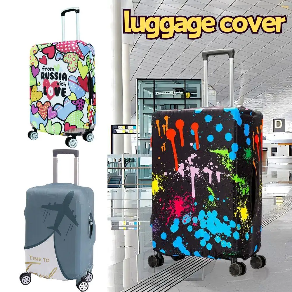 

Cartoon Luggage Cover Suitcase Cover Protector Suitcase For 18-28 Inch Luggage Boot Washable Prevent Scratches Travel Accessory