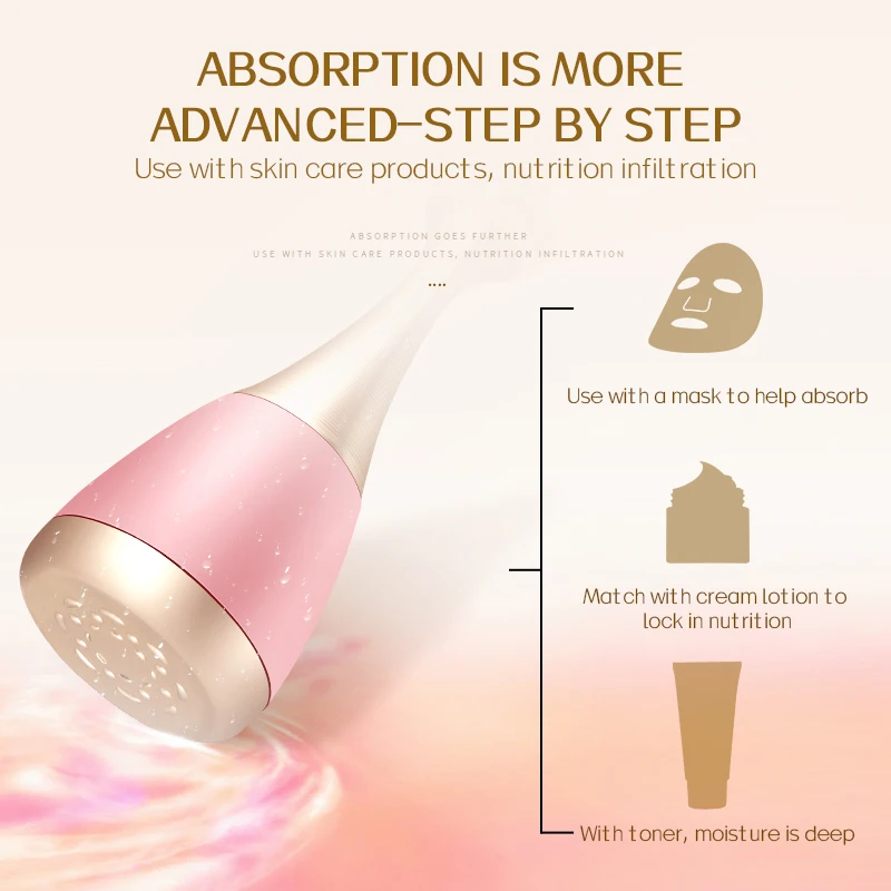 KSKIN マイクロカレント美容器 家庭用導入器 磁気美容器 便利な振動スキンケア器 KD906